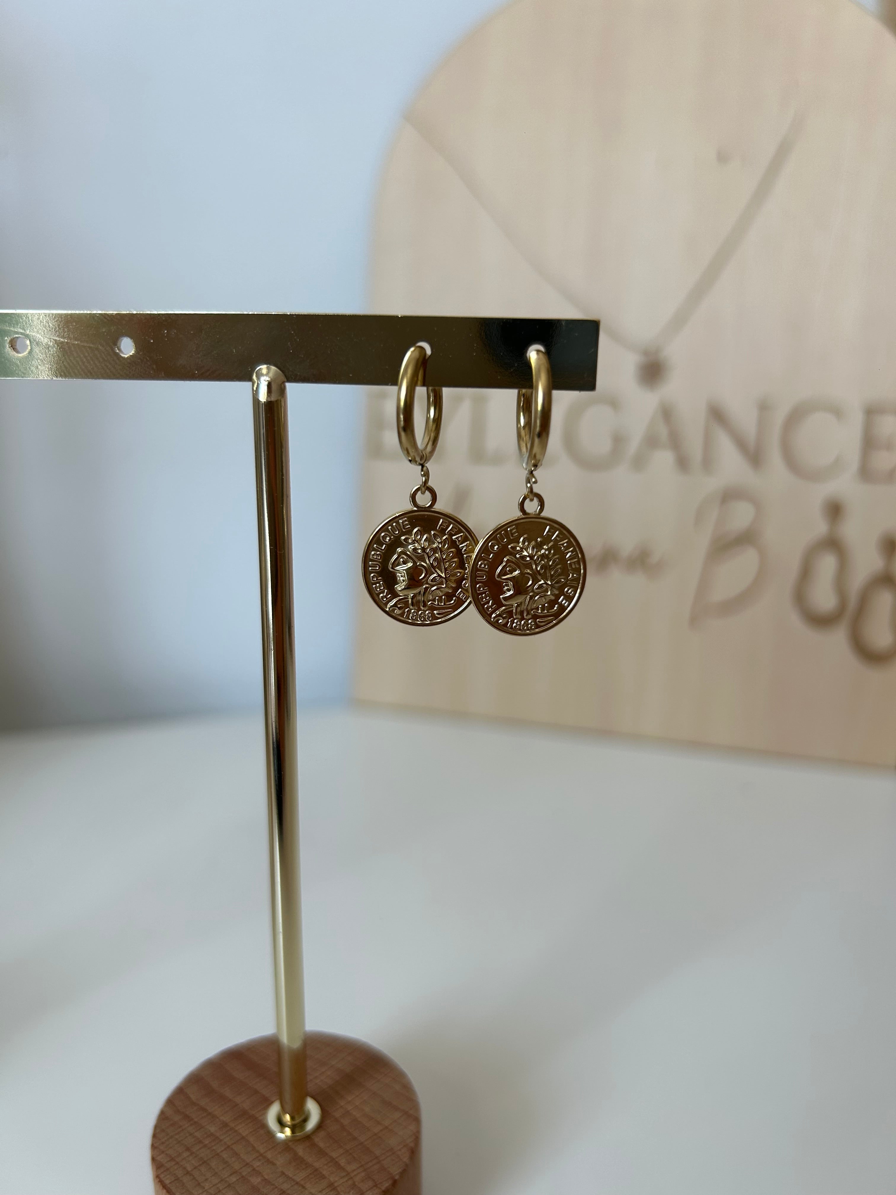 Boucle d'oreille Pièce Louise