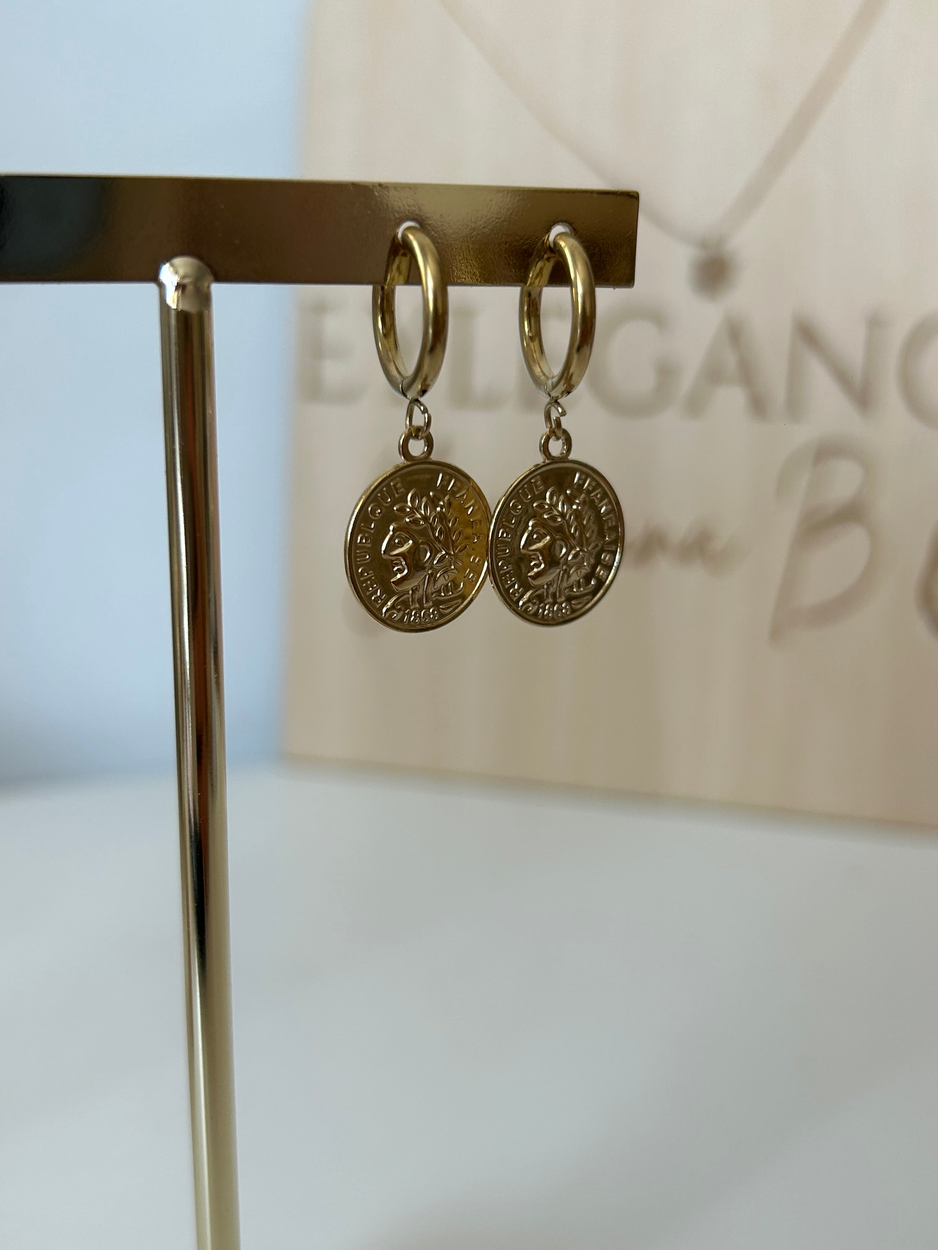 Boucle d'oreille Pièce Louise
