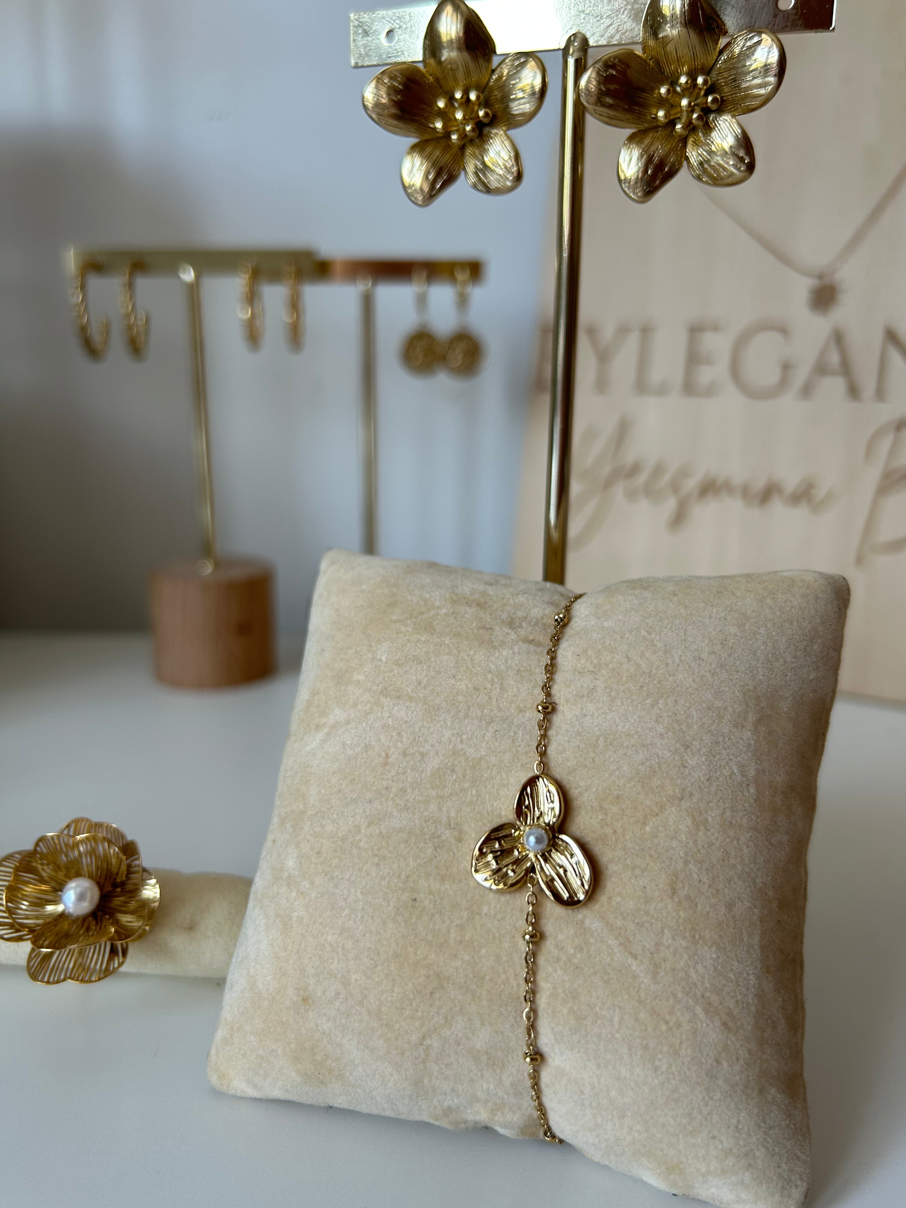 Boucle d'oreilles Fleurs