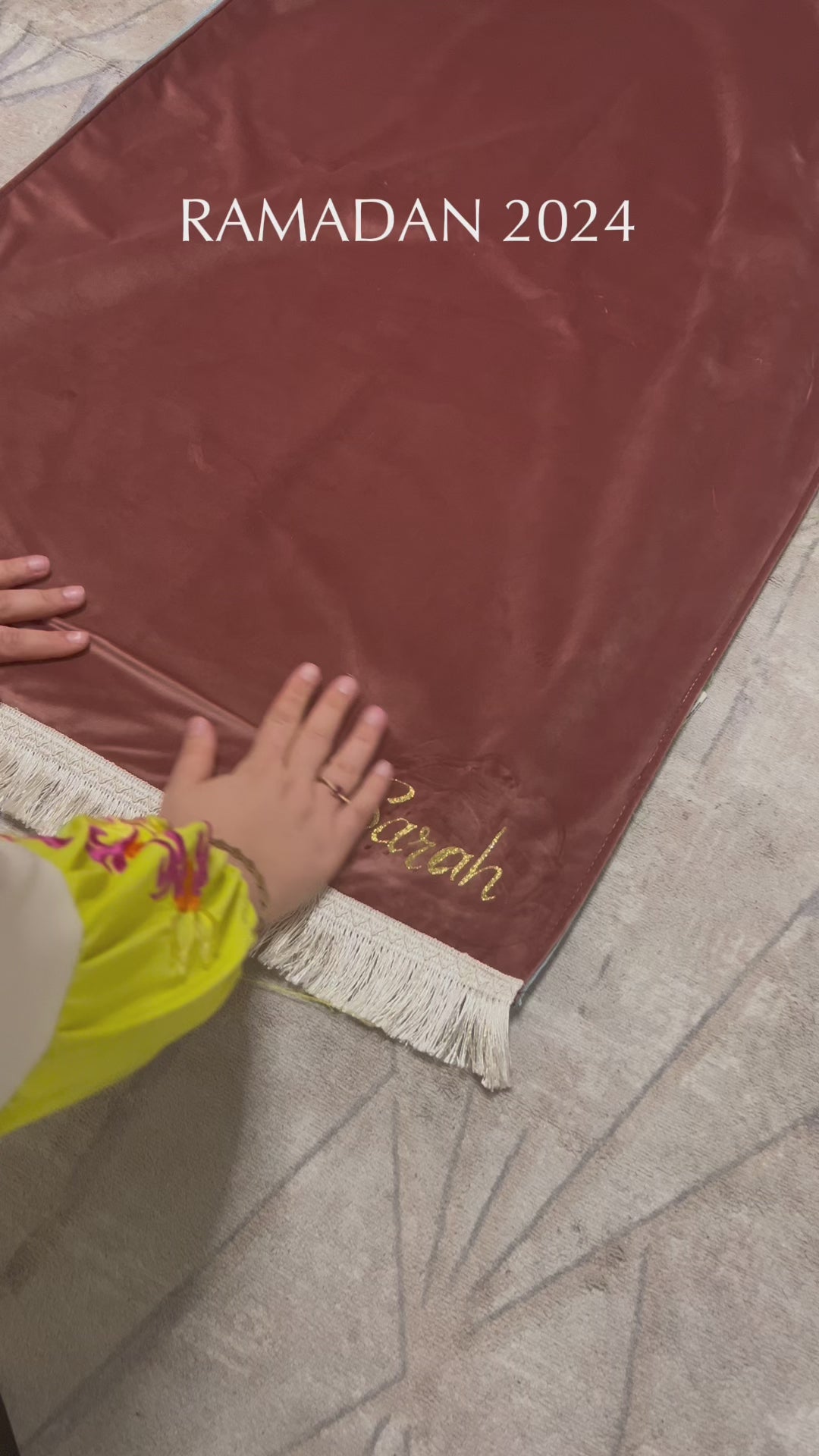 Tapis de prière personnalisé 🌙