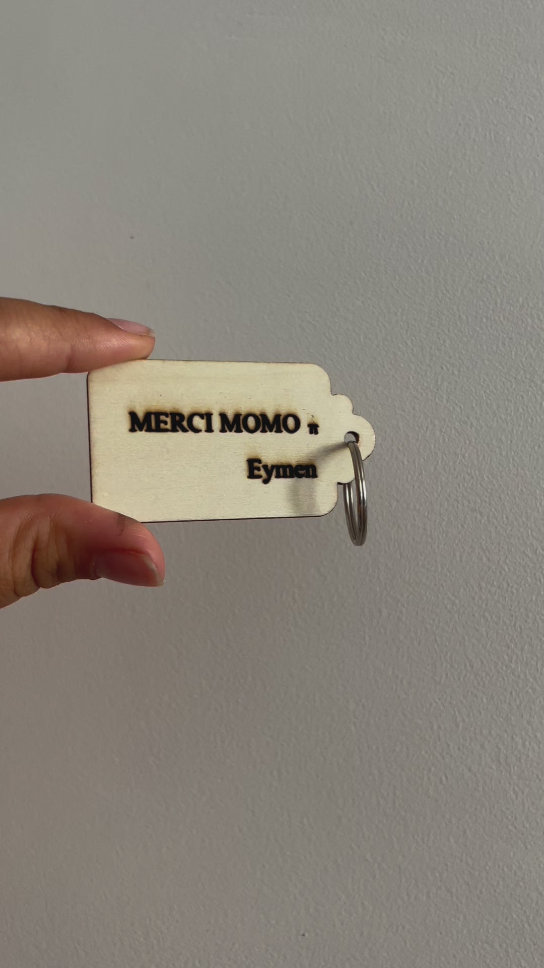 Porte clés bois personnalisé